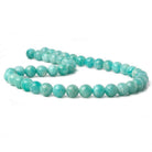 9mm Amazonite plain round beads 16 inch 45 pieces - The Bead Traders