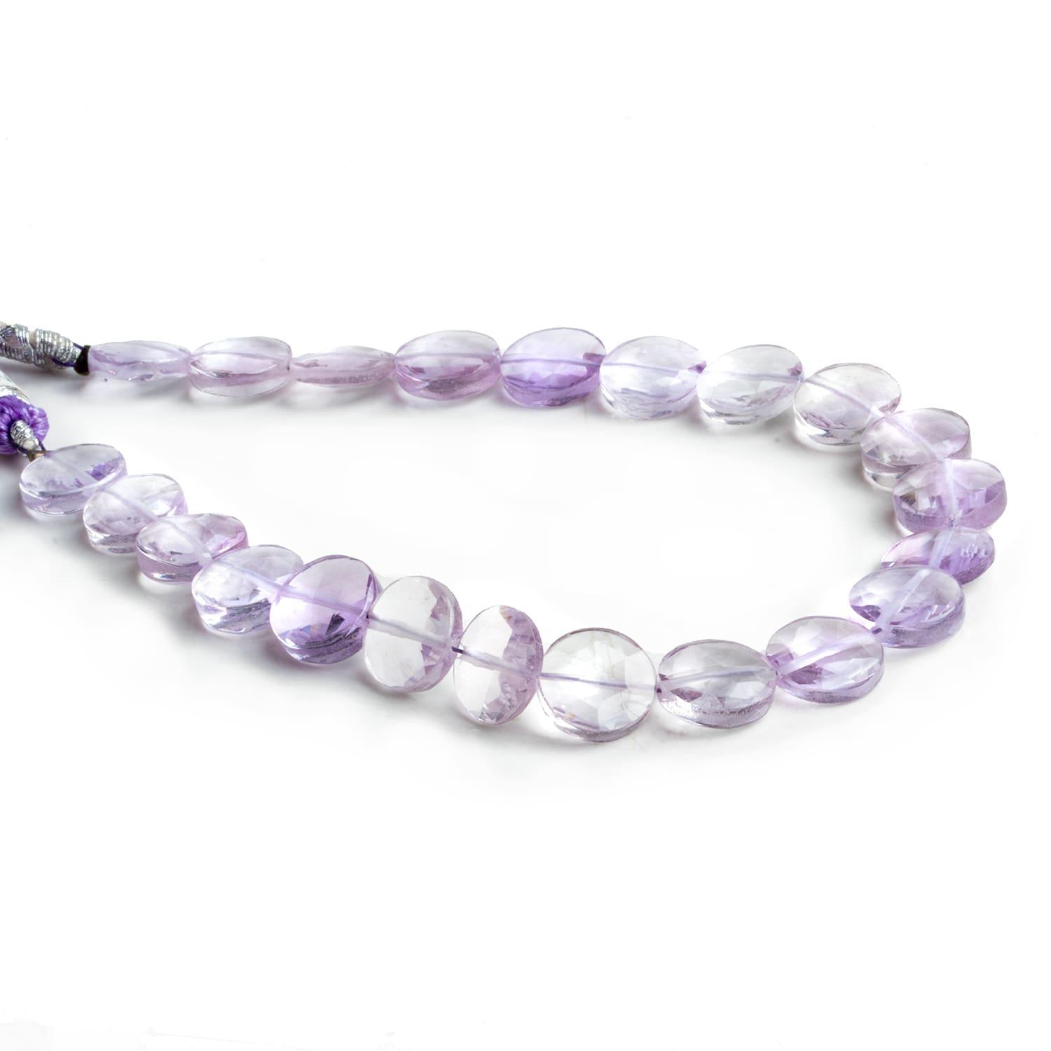 9mm Amethyst Faceted Coins 7.5 inch 27 beads - The Bead Traders