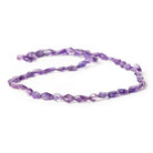 9mm Amethyst Plain Kite Beads, 14 inch - The Bead Traders