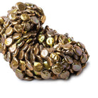 9mm Copper Brown Coin Freshwater Pearl Strand 38 pieces - The Bead Traders