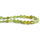 9mm Grossular Garnet Faceted Coins 8.5 inch 25 beads - The Bead Traders