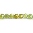 9mm Grossular Garnet Faceted Coins 8.5 inch 25 beads - The Bead Traders