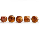 9mm Hessonite Garnet Faceted Pillow Beads 14 inch 33 pieces - The Bead Traders