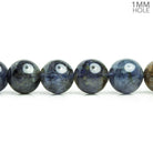 9mm Iolite Plain Round Beads 16 inch 45 pieces - The Bead Traders