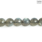 9mm Labradorite Plain Round Beads 15.5 inch 43 pieces - The Bead Traders