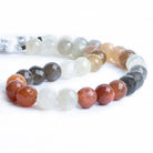 9mm Multi Moonstone Faceted Round Beads 9 inch 30 pieces - The Bead Traders