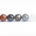 9mm Multi Moonstone Faceted Round Beads 9 inch 30 pieces - The Bead Traders