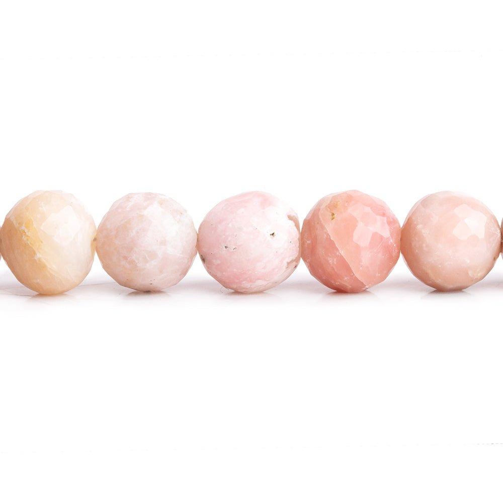 9mm Pink Peruvian Opal Faceted Round Beads 8 inch 23 pieces - The Bead Traders