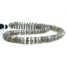 9mm Platinum Moonstone Faceted Rondelle Beads 16 inch 94 pieces - The Bead Traders