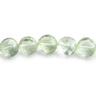 9mm Prasiolite Faceted Coin Beads 8 inch 23 pieces - The Bead Traders