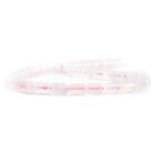 9mm Rose Quartz Plain Cylinder Beads, 16 inch - The Bead Traders