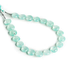 9mm Seablue Chalcedony Faceted Coins 8 inch 20 beads - The Bead Traders