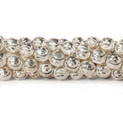 9mm Sterling Silver Plated Brass Interlocking Circle Round Beads, 8 inch - The Bead Traders