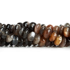 9mm Sunstone & Moonstone Plain Rondelles 16 inch 80 beads - The Bead Traders