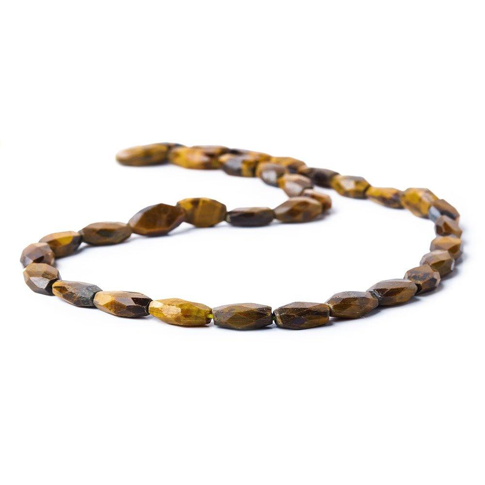 9mm Tiger Eye Faceted Oval Beads, 14 inch - The Bead Traders