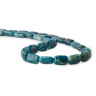 9x6-10x6mm Neon Blue Apatite plain rectangle beads 15.5 inch 33 pieces - The Bead Traders