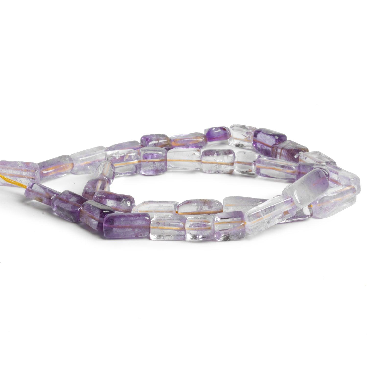 9x6mm Ametrine Handcut Rectangles 12 inch 35 beads - The Bead Traders