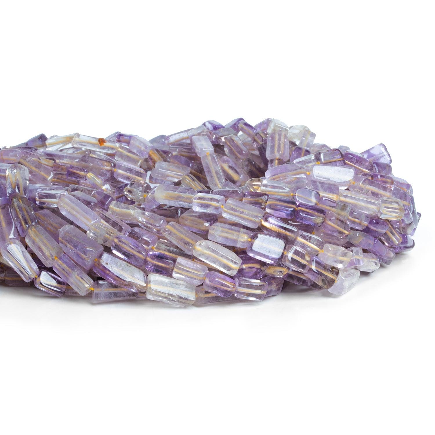 9x6mm Ametrine Handcut Rectangles 12 inch 35 beads - The Bead Traders