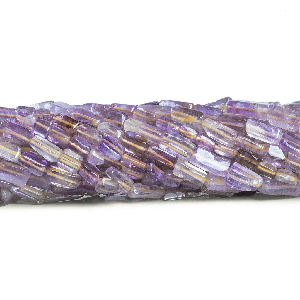 9x6mm Ametrine Handcut Rectangles 12 inch 35 beads - The Bead Traders