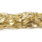 9x7-10x8mm Honey Quartz plain oval beads 16 inches 41 pieces - The Bead Traders