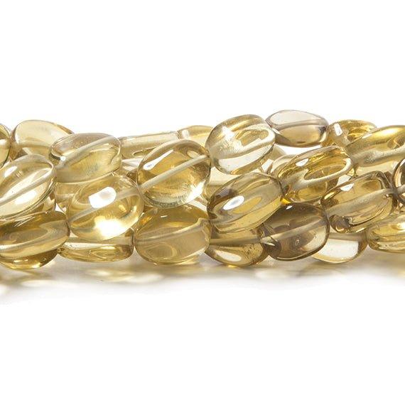 9x7-10x8mm Honey Quartz plain oval beads 16 inches 41 pieces - The Bead Traders