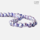 9x7-11x8mm Lilac 2.5mm Large hole Side Drilled Pearls 15 inch 33 pcs - The Bead Traders