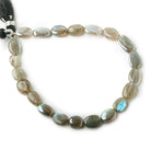 9x7-12x8mm Mystic Labradorite plain nugget beads 8 inch 18 pieces - The Bead Traders