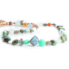 9x7mm-12x10mm Multi Gemstone Multi Shape Beads 16 inch 46 pieces - The Bead Traders