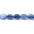 9x7mm Ceylon Blue Kyanite Plain Ovals 16 inch 46 beads AA - The Bead Traders