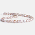 9x7mm Peachy Pink Baroque Pearls 15 inch 40 pieces - The Bead Traders
