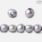 9x8-11x8mm Light Lilac Large hole Side Drilled Baroque Pearls 15 inch 33 pcs - The Bead Traders
