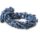 9x9mm Lapis Lazuli faceted pillow beads 14 inch 33 pieces - The Bead Traders