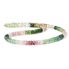 Afghani Tourmaline faceted rondelles 14 inch 113 beads 5mm - The Bead Traders