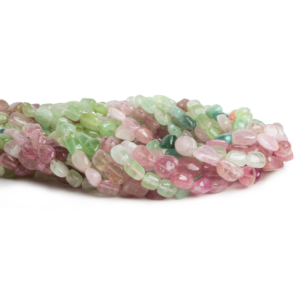 Afghani Tourmaline Plain Nuggets 16 inch 50 beads - The Bead Traders