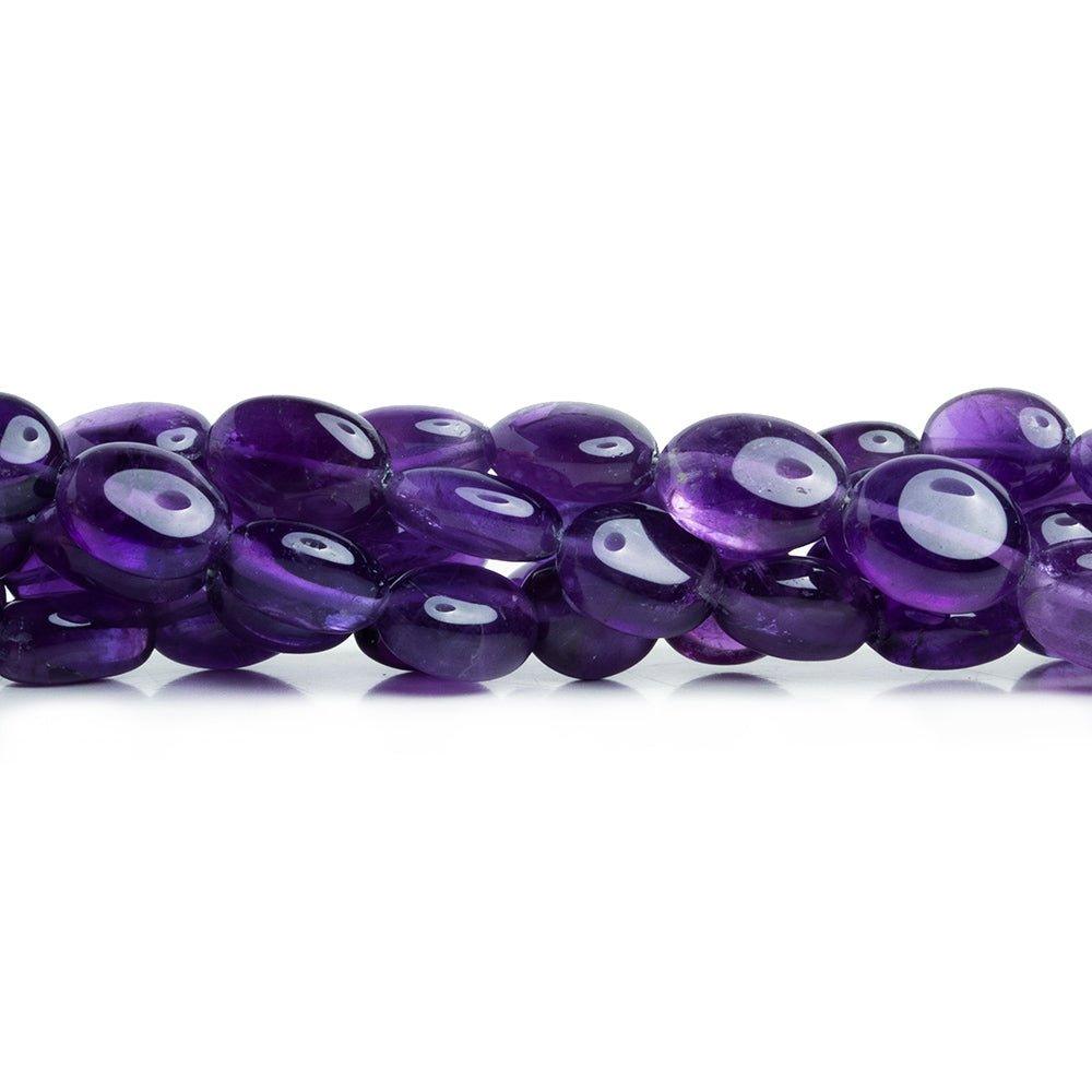 African Amethyst Plain Nugget Beads 8.5 inch 20 pieces - The Bead Traders