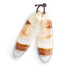 Agate Matched Oval Pendants Set of 2 - The Bead Traders