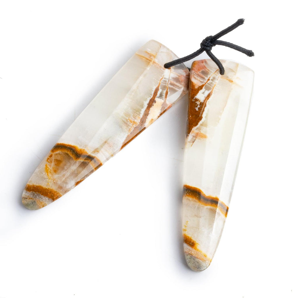 Agate Matched Point Pendants Set of 2 - The Bead Traders