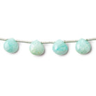 Amazonite Beads Faceted 10x10mm Hearts, 8" length, 14 pcs - The Bead Traders