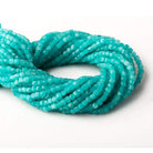 Amazonite faceted cubes 12.5 inch 80 pieces A - The Bead Traders