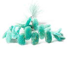 Amazonite Faceted Freeform Beads 8 inch 23 pieces - The Bead Traders