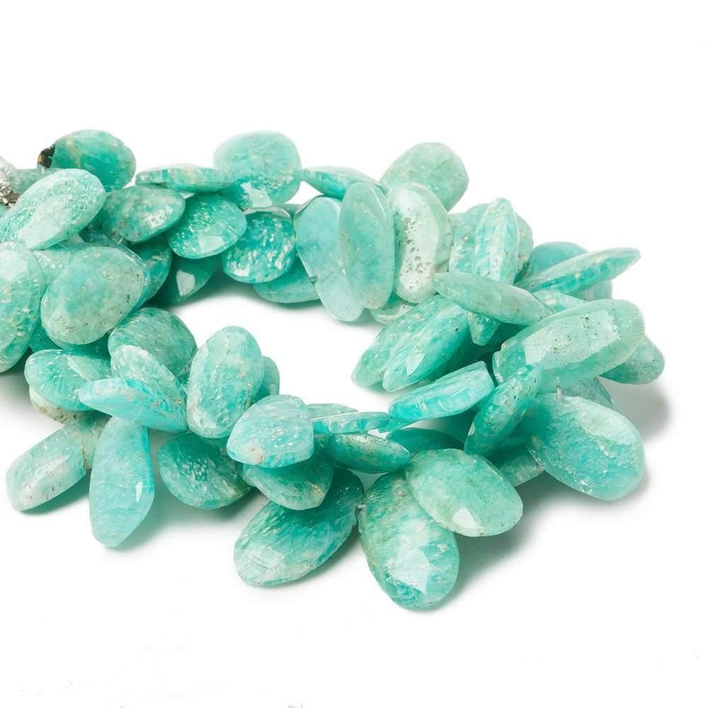 Amazonite Faceted Freeform Beads 8 inch 31 pieces - The Bead Traders