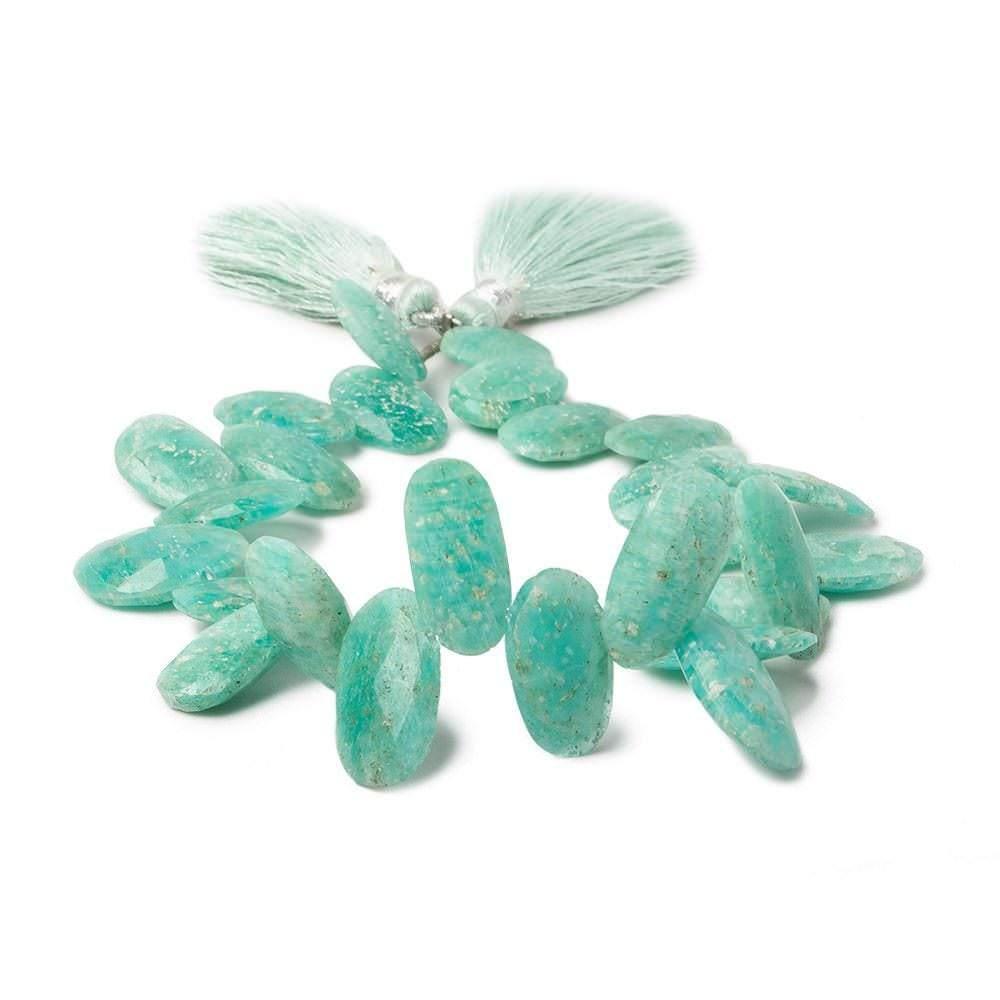 Amazonite Faceted Freeform Beads 8 inch 31 pieces - The Bead Traders