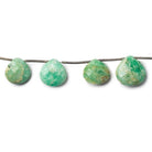 Amazonite Faceted Heart Beads, 7.5" length, 7x7-12x12mm, 12 pieces - The Bead Traders