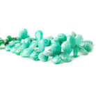Amazonite faceted pear beads 7 inch 47 pieces 11x8mm - 16x10mm - The Bead Traders