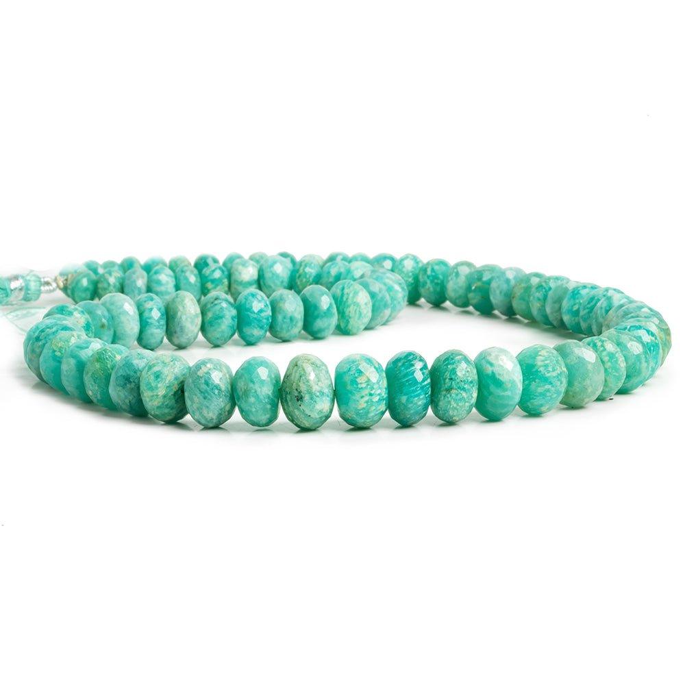 Amazonite Faceted Rondelle Beads 16 inch 75 pieces - The Bead Traders