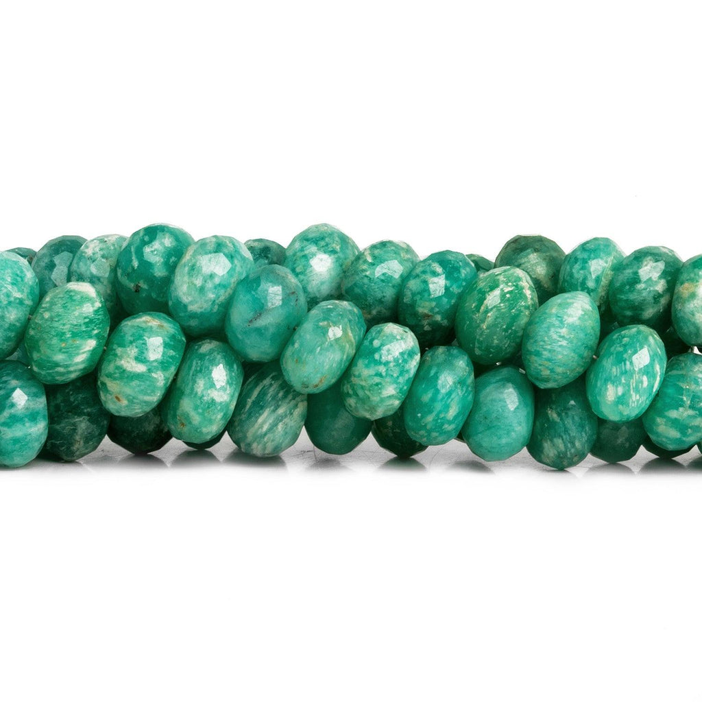 Amazonite Faceted Rondelles 165 inch 75 pieces - The Bead Traders
