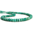 Amazonite Faceted Rondelles 165 inch 75 pieces - The Bead Traders