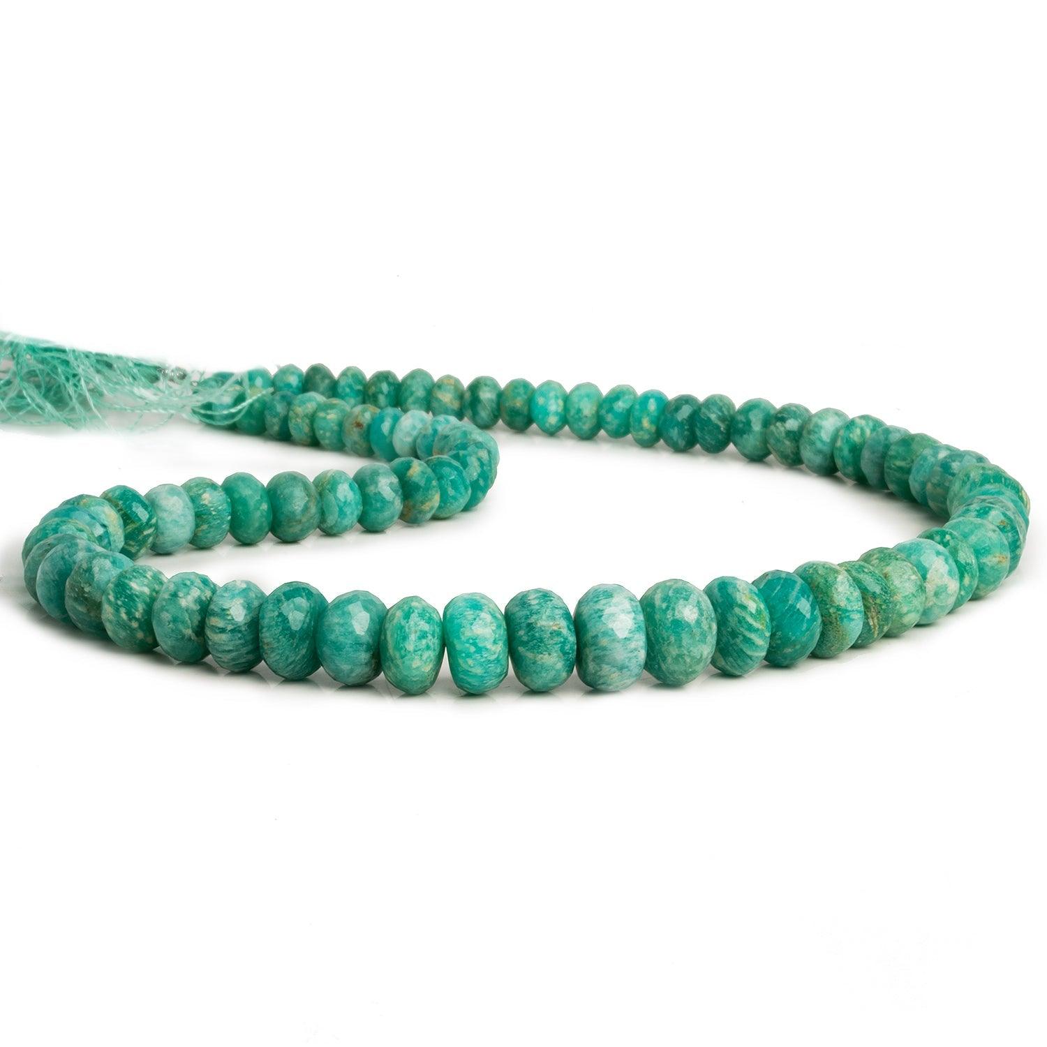 Amazonite Faceted Rondelles 165 inch 75 pieces - The Bead Traders