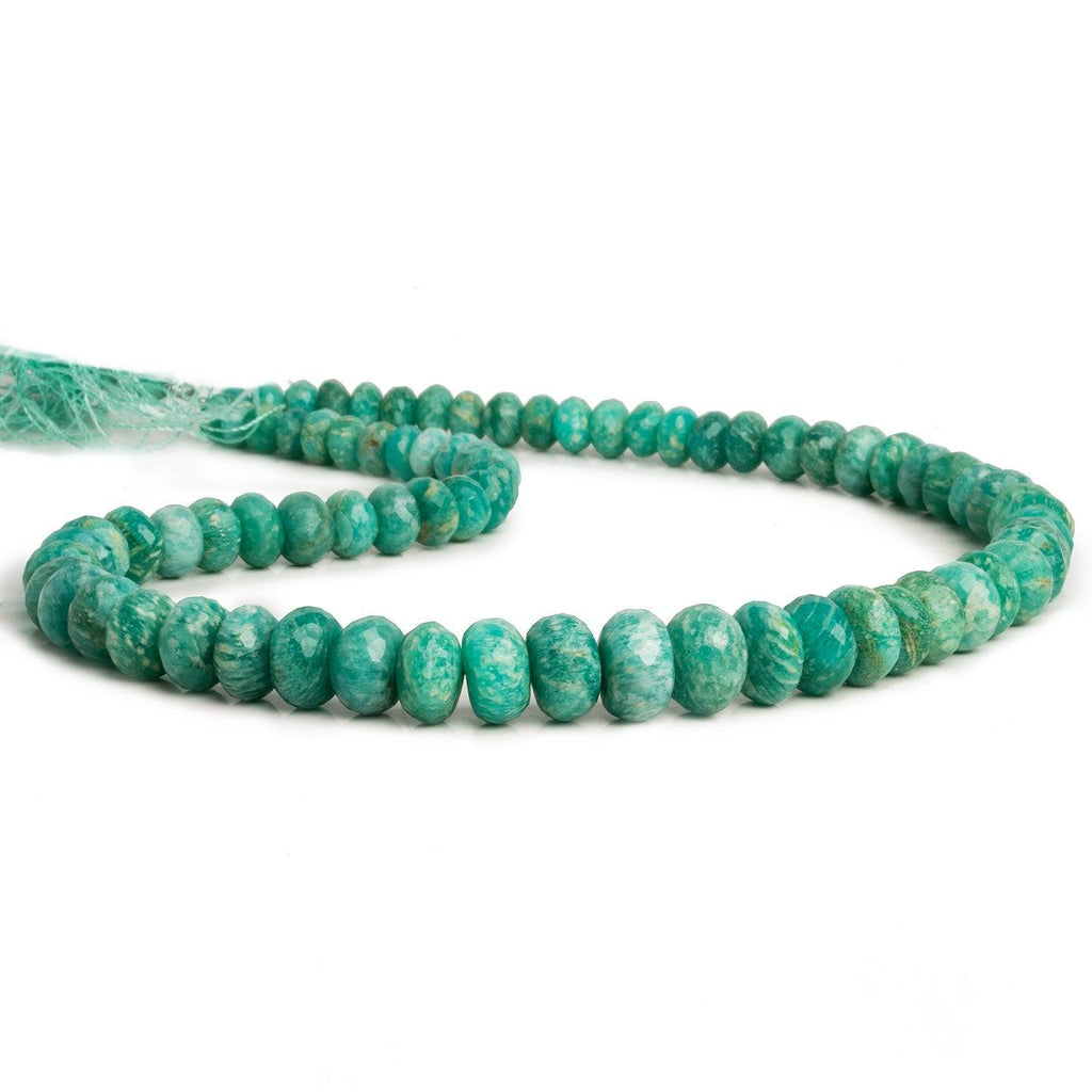 Amazonite Faceted Rondelles 165 inch 75 pieces - The Bead Traders