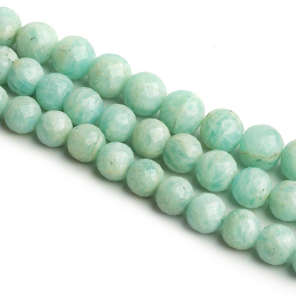 Amazonite Faceted Rounds - Lot of 3 - The Bead Traders
